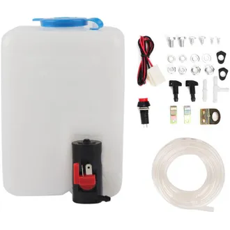 OEM Kit Universal De Limpieza De Limpiaparabrisas Con Bomba De 12 V Y Dep&oacute;sito De Limpiaparabrisas De 1,8 L - Crezuo