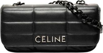 Celine Pre-owned Cross Body Bags, female, Black, Size: ONE SIZE Pre-owned Vintage Shoulder Bag