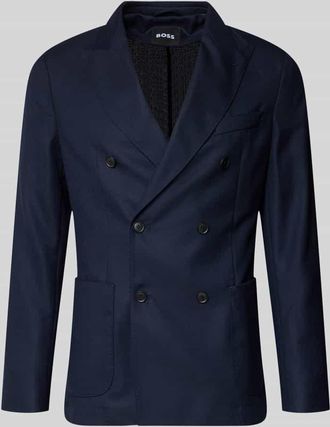 HUGO BOSS Slim Fit Sakko aus reiner Schurwolle Modell C-Henry-DB-2626 in Marine, Gr&ouml;&szlig;e 102