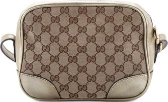 Gucci Bree Disco GG Canvas with Leather Mini crossbody bag - Goud