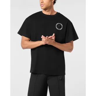 Plein Sport T-Shirt Round Neck Ss Logo Men in Black at Nordstrom, Size Xxx-Large