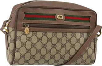 Gucci Pre-owned Cross Body Bags, female, Beige, Size: ONE SIZE Pre-owned Plastic Crossbody Bag