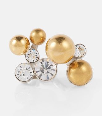 Dries Van Noten Anello con cristalli