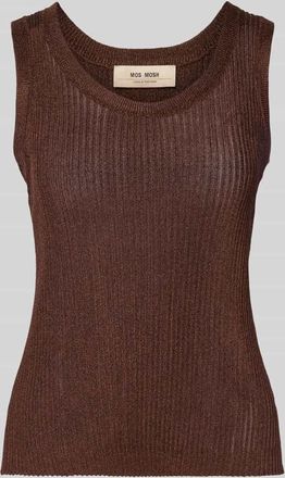 Mos Mosh Tanktop mit Rundhalsausschnitt Modell Relena in Beige, Größe XL