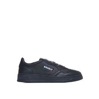 Autry Medalist Low - Heren - Sneakers - Zwart - 45 EU - Katoen - Schoenen
