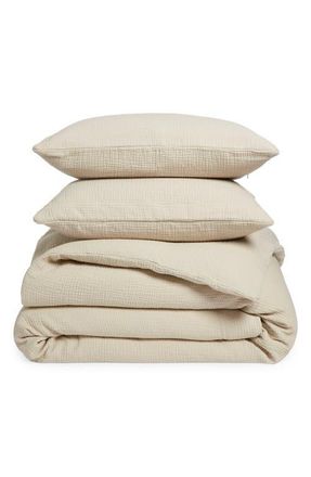 Boll & Branch Dream Duvet Cover & Shams Set in Sand at Nordstrom, Size Full