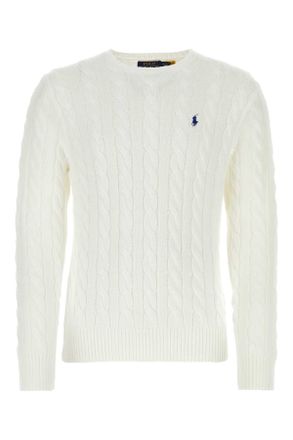 Polo Ralph Lauren White Cotton Sweater
