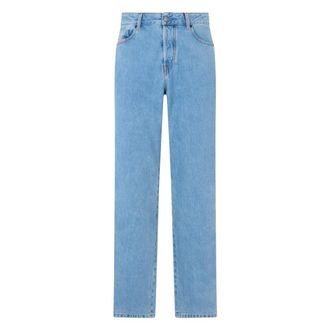 Diesel Straight Jeans, male, Blue, Size: W36 Light Denim Jeans with Straight Comfortable Cut