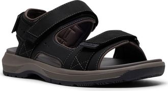 Clarks Guideview Trek Sandal in Black Leather at Nordstrom Rack, Size 8.5