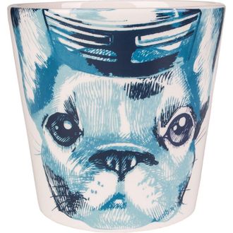 Beachcombers 4 Ceramic Frenchie Dog Coastal Tabletop Planter Home Decor in Blue at Nordstrom