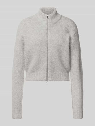 Sams&oslash;e & Sams&oslash;e Cardigan mit Zweiwege-Rei&szlig;verschluss Modell JEANNE in Hellgrau Melange, Gr&ouml;&szlig;e M