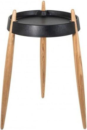 Zafferano Zafferano - Tavolino liol&agrave; h67cm Nero - Frassino naturale