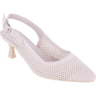 Elie Tahari Galway Slingback Pump in Natural at Nordstrom, Size 5.5
