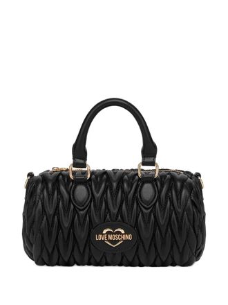 Love Moschino Shopper met logo - Zwart