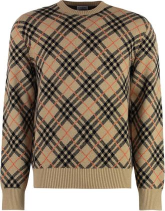 Burberry Beige Crew Neck Sweater