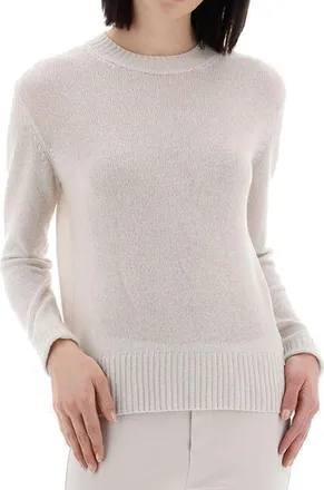 Herno Womens White Cashmere Sweater Clothing