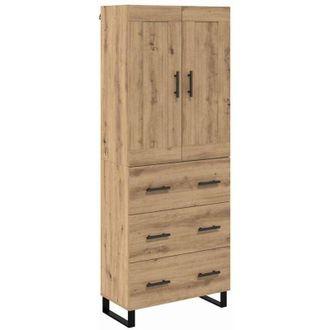 vidaXL Highboard Artisan Oak 69.5 x 34 x 180 cm Engineered Wood vidaXL
