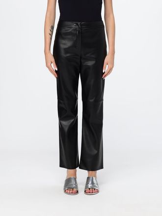 Max Mara S Max Mara Pantaloni flared Sublime in pelle di vitello liscia a vita media