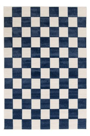AFK Living Alfombra infantil con efecto esculpido azul 120 x 170 cm