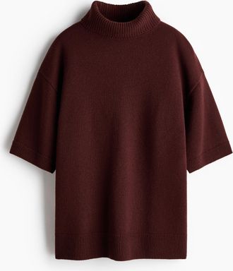 H&M Wollpullover mit Rollkragen - Beige