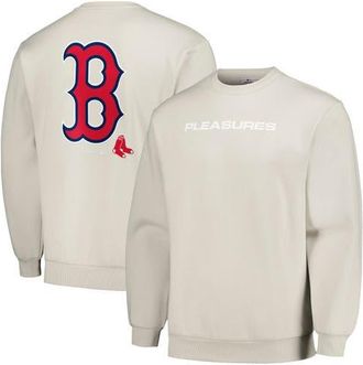 Pleasures Mens PLEASURES Gray Boston Red Sox Ballpark Pullover Sweatshirt at Nordstrom, Size Small
