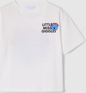 Gucci Kids - Cotton T-shirt With Prints, White, Ready-to-wear