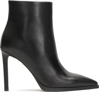 Kazar Leren stiletto laarzen - Dames - Laarzen met Hak - Zwart - 40 EU - Leer - Schoenen