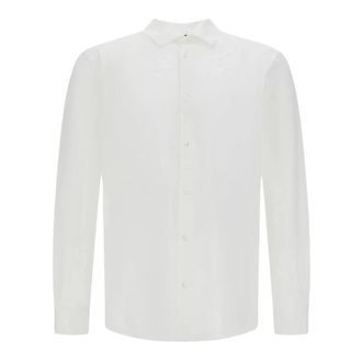 Herno Shirt van Superfijn Katoen met Stretch - Heren - Casual Overhemden - Wit - L - Katoen - Overhemden