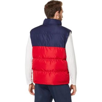 U.S.Polo Association U. S. Polo Assn. Puffer Vest Mens Blue Red Color Black Full Zip GBO3332