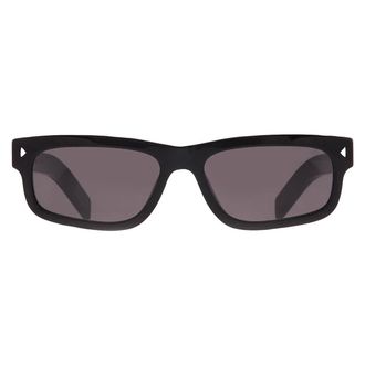 Prada Dark Grey Rectangular Mens Sunglasses PR B11S 16K731 57