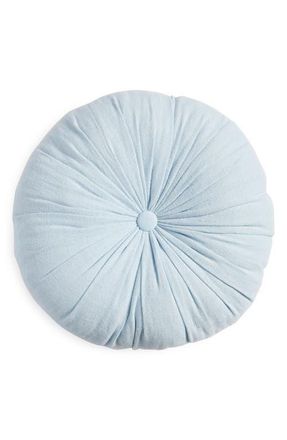 Nordstrom Washed Linen Accent Pillow in Blue Subdued at Nordstrom