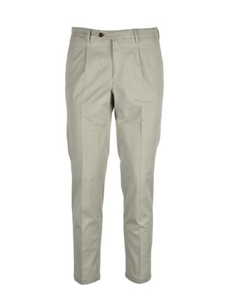 BRIGLIA 1949 Tencel Cotton Stretch Trousers - Pistachio Green