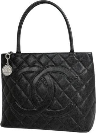Chanel Pre-owned Tote Bags, female, Black, Size: ONE SIZE Pre-owned Tote bag