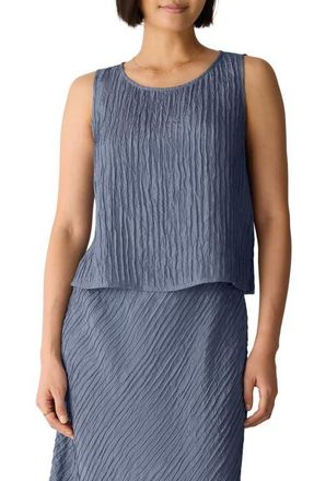 Eileen Fisher Stretch Silk Shell Top in Flint at Nordstrom, Size Xx-Small