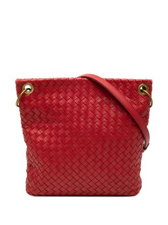 Bottega Veneta 2007 Nappa Intrecciato crossbody bag - women - Nappa Leather - One Size - Red
