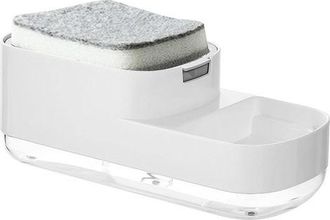 OEM Dispenser Di Detersivo Per Piatti, Dispenser Di Detersivo Per Lavello Da Cucina, Dispenser Di Detersivo Liquido 2 In 1 Con Porta Spugna, Dotato Di Spu