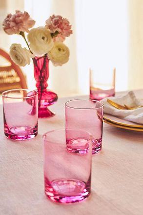 Anthropologie Morgan Double Old Fashioned Glasses, Set of 4