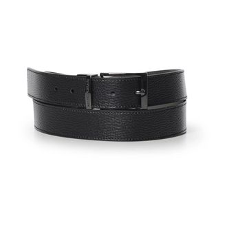 Emporio Armani Omkeerbare leren riem - Heren - Accessoires - Zwart - Maat: ONE Size Zijde