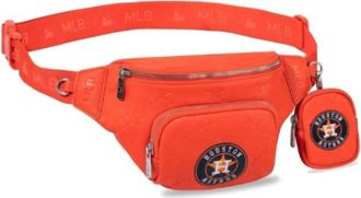 Montana West Mens Houston Astros Major League Baseball Fanny Pack Sling Bag In Orange