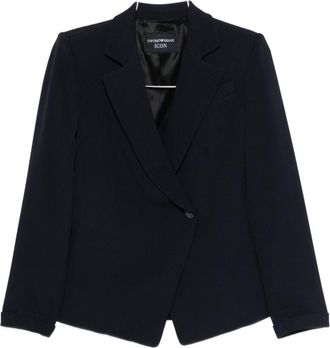 Emporio Armani Womens Double-Breasted Blazer Jacket