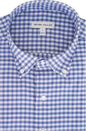 Peter Millar Camicia Conway Gale a quadri - Blu