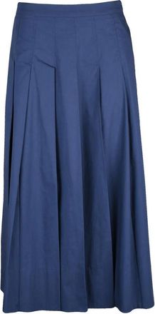 Marella Dritto Long Skirt - Blue