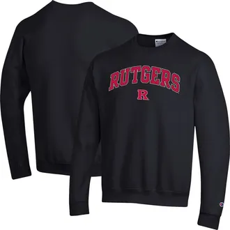 Champion Mens Champion Black Rutgers Scarlet Knights Arch Over Logo Pullover Sweatshirt at Nordstrom, Size Xx-Large