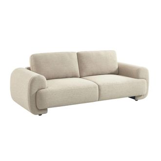 Sweeek Sof&aacute; de tela, 3 plazas, beige