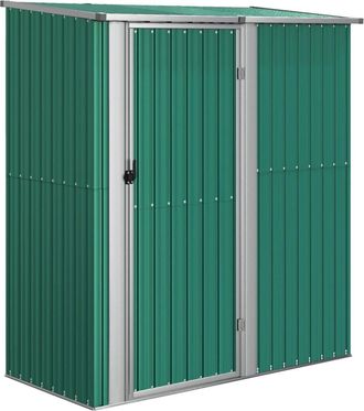 vidaXL Cobertizo De Jard&iacute;n Acero Galvanizado Verde 180,5x97x209,5 Cm Vidaxl