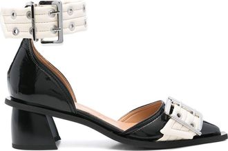Ganni 55 mm Feminine Buckle pumps - Zwart