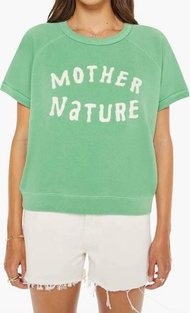 Mother Short Sleeve Tee In Green