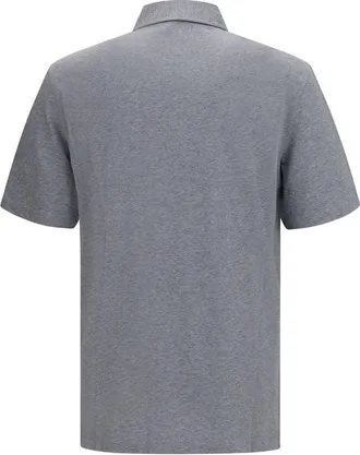 Brunello Cucinelli Cotton Jersey Polo Shirt - Gray