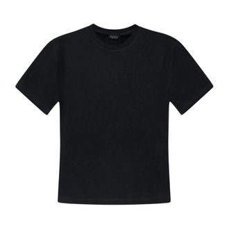 Gucci Technisch katoenen jersey T-shirt met print - Dames - Tops - Zwart - Maat: S Katoen