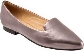 Trotters Harlowe Pointed Toe Loafer in Pewter at Nordstrom Rack, Size 10.5